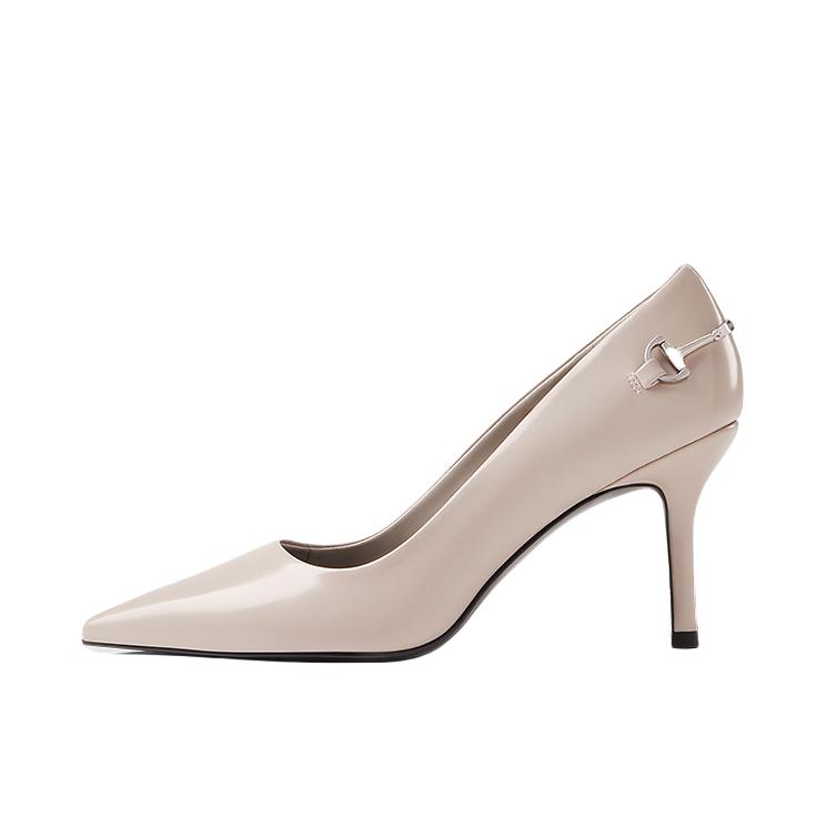 推荐商品：CHARLES&KEITH 高跟鞋 细跟气质通勤尖头 CK1-60361567 沙色