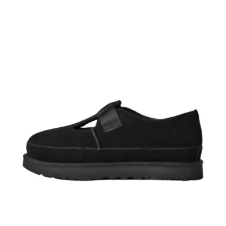 推荐商品：UGG 单鞋 厚底中跟魔术贴圆头 1171506 黑色
