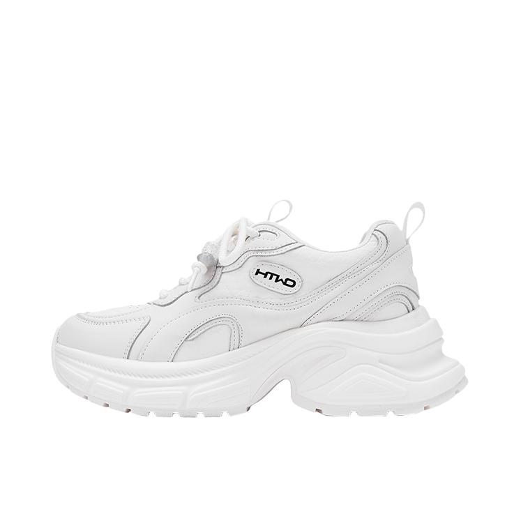 推荐商品：热风 老爹鞋 厚底百搭舒适时尚 H42W25325 女款/米色/白色