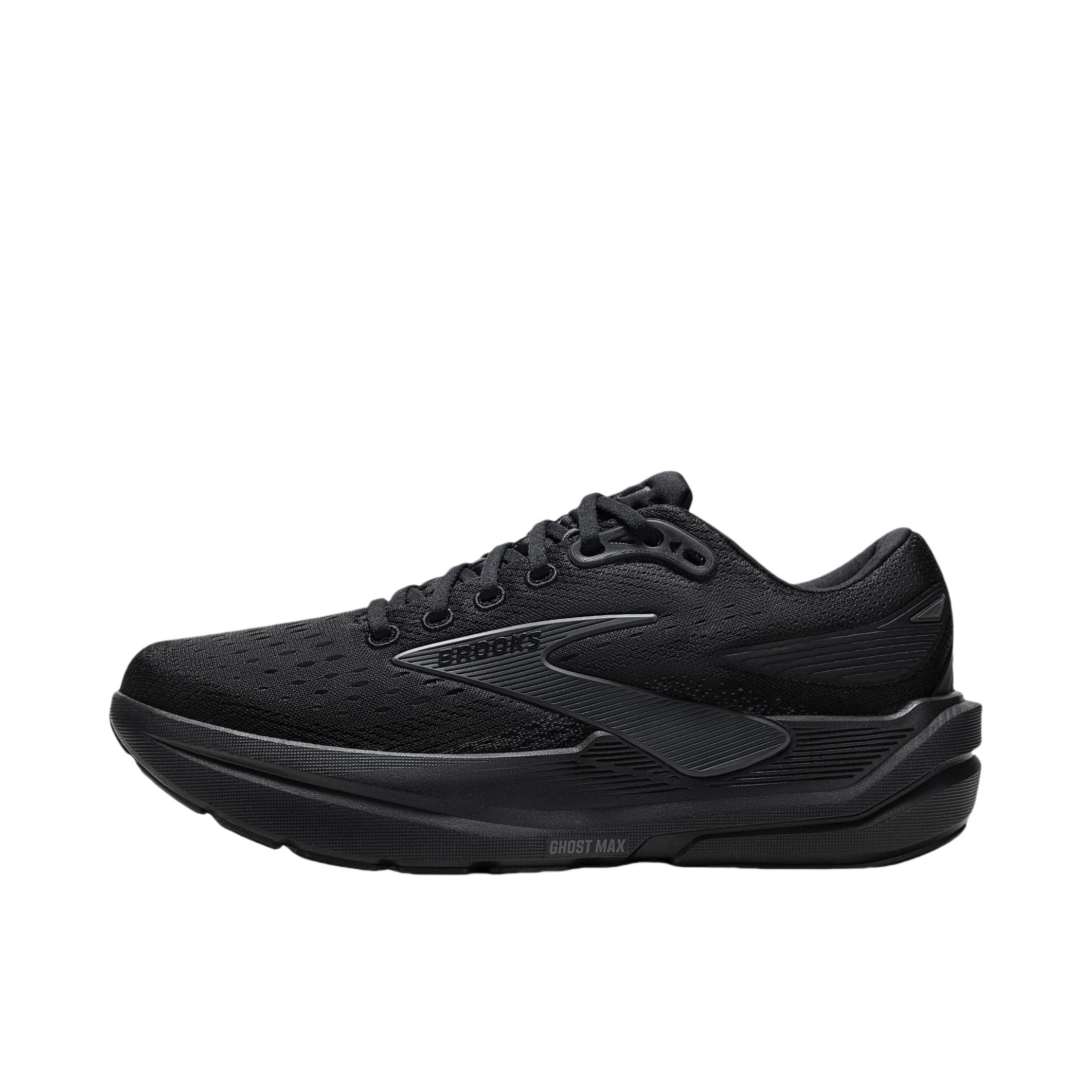 推荐商品：Brooks/布鲁克斯 Ghost 幽灵 Max 3 跑鞋 缓震支撑运动跑步 宽楦/黑色/乌木色