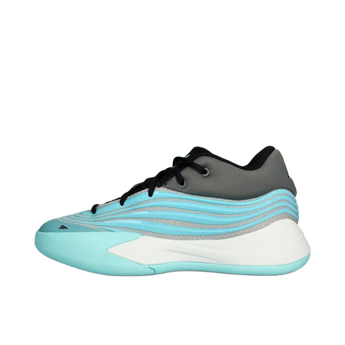 推荐商品：adidas 利拉德 10代 篮球鞋 专业缓震防滑室外训练柔和稳定耐用贴合 大童/蓝色 