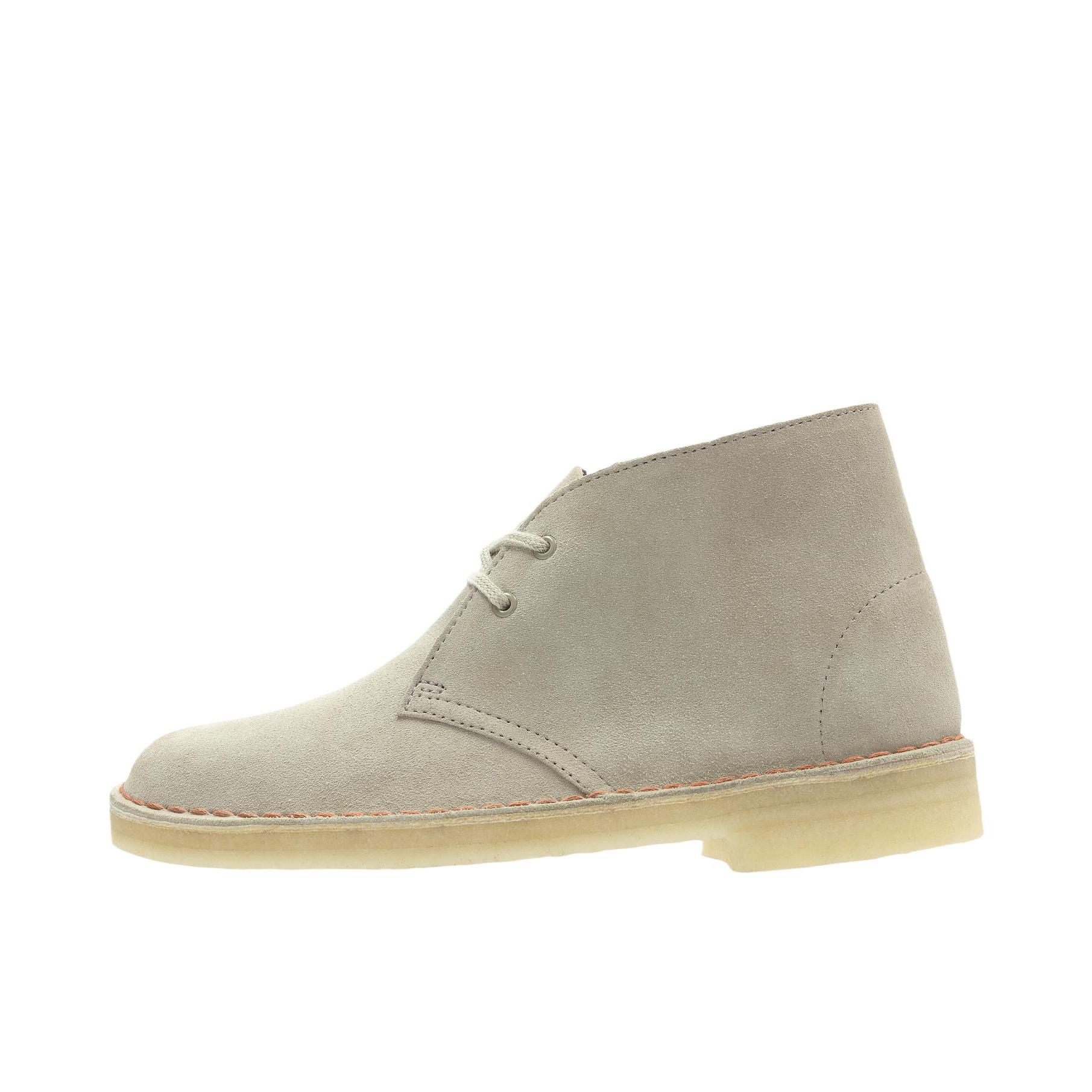 推荐商品：Clarks Desert Boot Originals 复古潮流 时尚 厚底 秋冬 英伦 靴子 女款/黄色