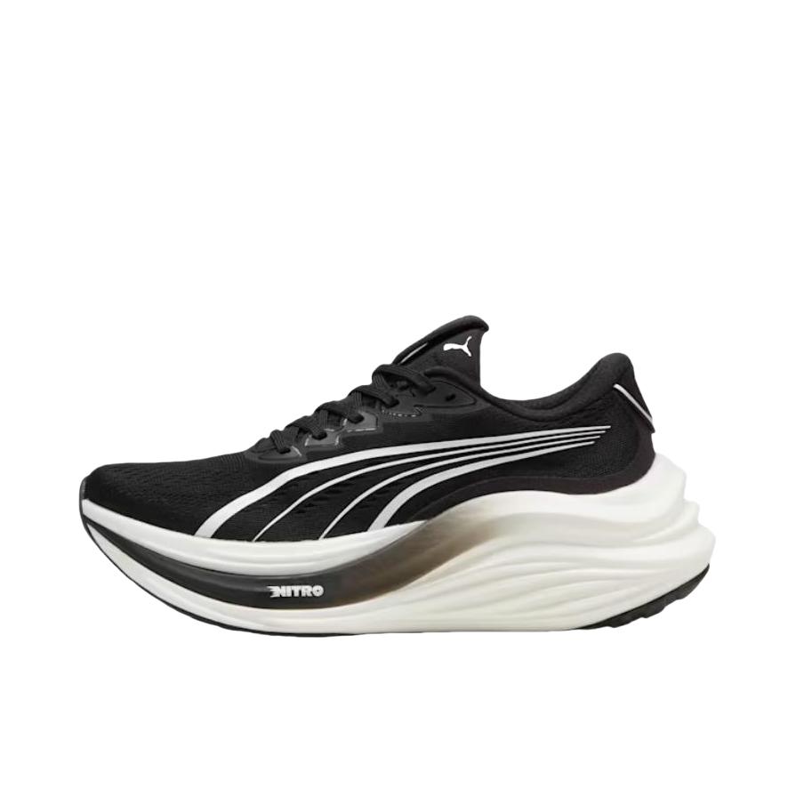 推荐商品：Puma/彪马 MagMax NITRO 柔软 防滑 低帮 系带 跑鞋 女款/黑色/白色