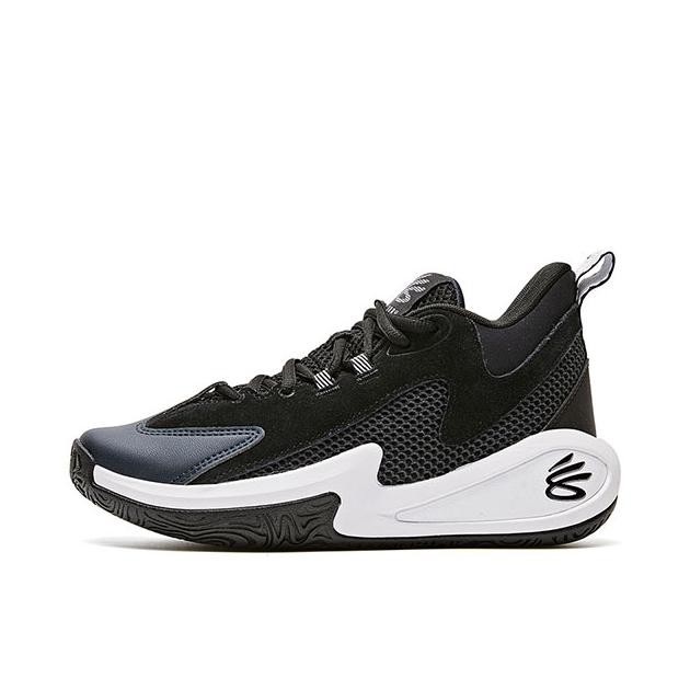 推荐商品：Under Armour/安德玛 库里系列 儿童篮球鞋 舒适防滑耐磨透气 大童/黑色