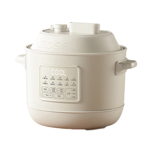 推荐商品：Soseki/善思 SSK-YLG01 电压力锅 3L 全自动 口感可选 预约定时