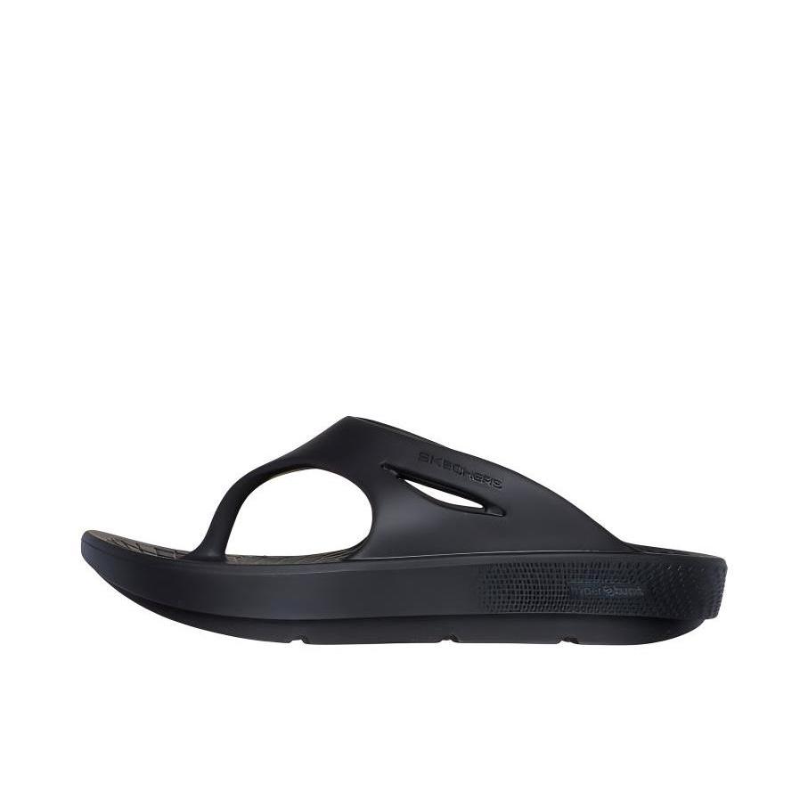推荐商品：Skechers/斯凯奇 柔软 舒适防滑 休闲简约 人字 拖鞋 141701 女款/黑色