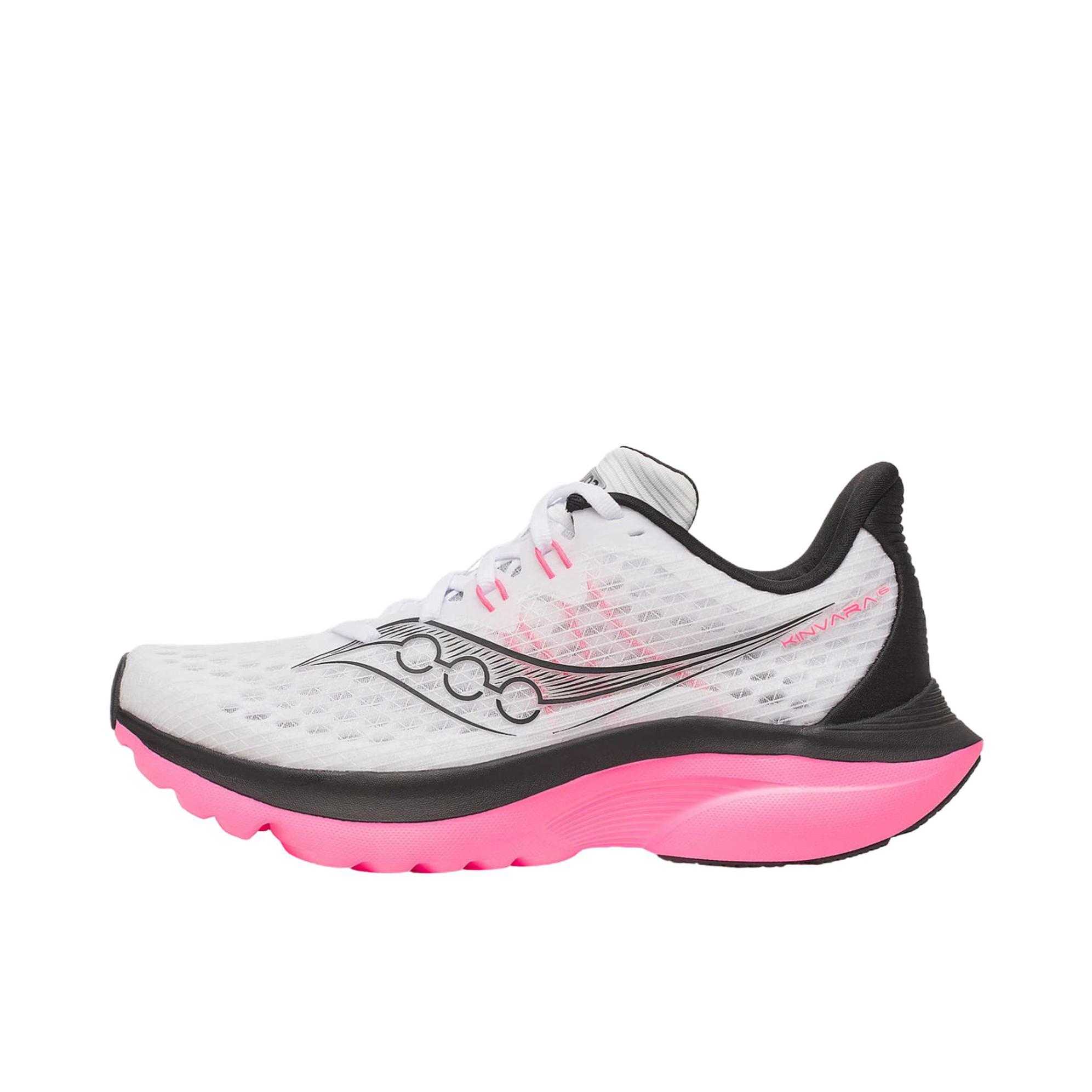 推荐商品：Saucony/索康尼 KINVARA 16 菁华 体测鞋 跑鞋 轻便透气回弹防滑耐磨训练体测支撑短跑美观竞速轻量缓震 男款/白色/黑色 