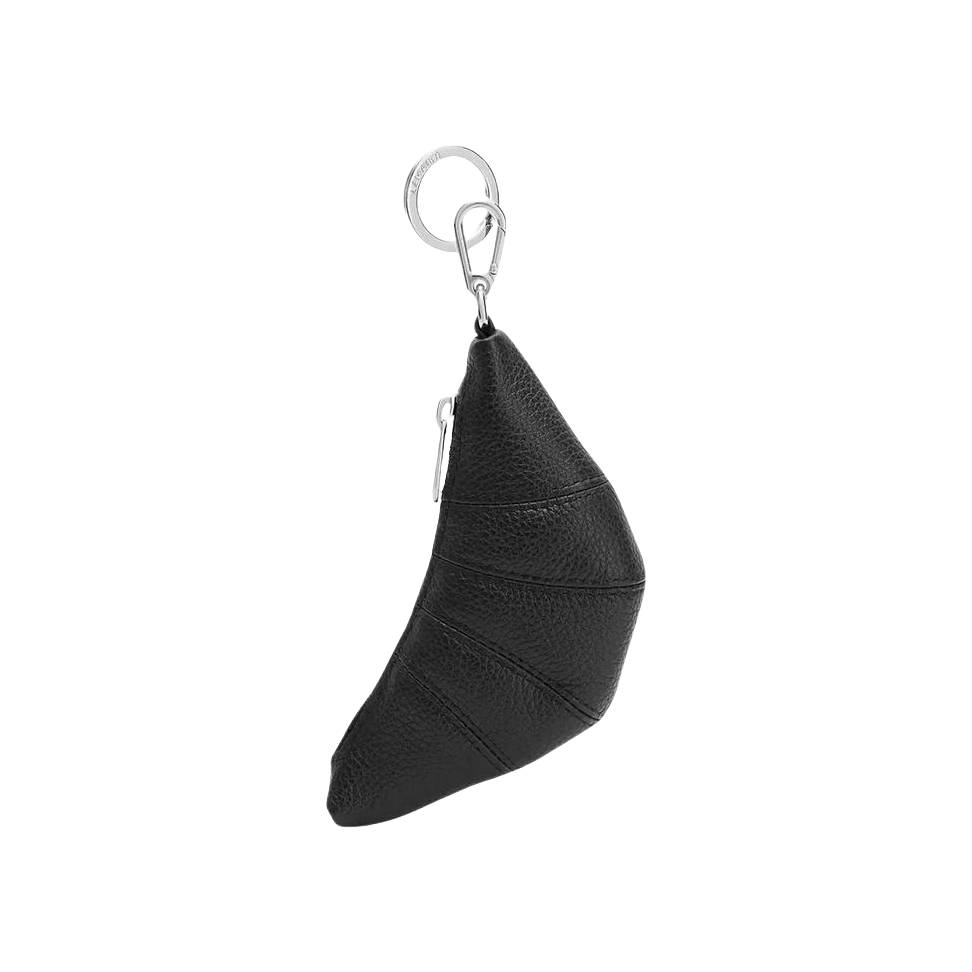 推荐商品：Lemaire CROISSANT 迷你 银色金属配件牛皮牛角包零钱包手拿包