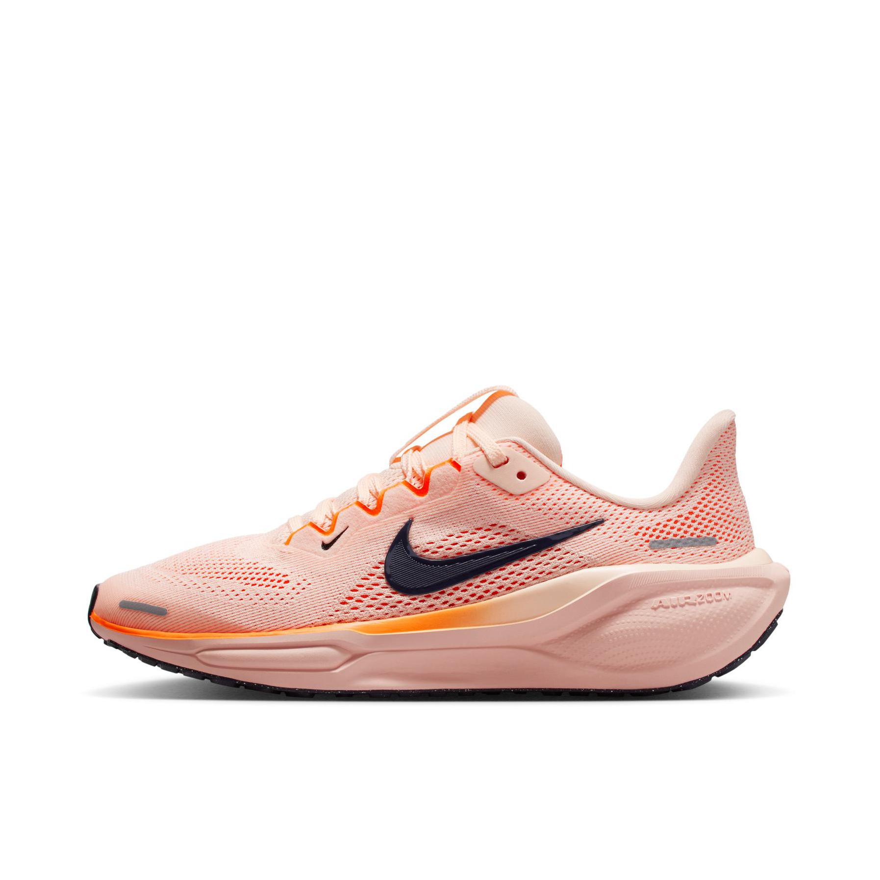 推荐商品：Nike Air Zoom Pegasus 41 飞马 跑鞋 ReactX泡绵缓震透气轻便回弹训练防滑马拉松短跑支撑贴合耐用 大童/橙色
