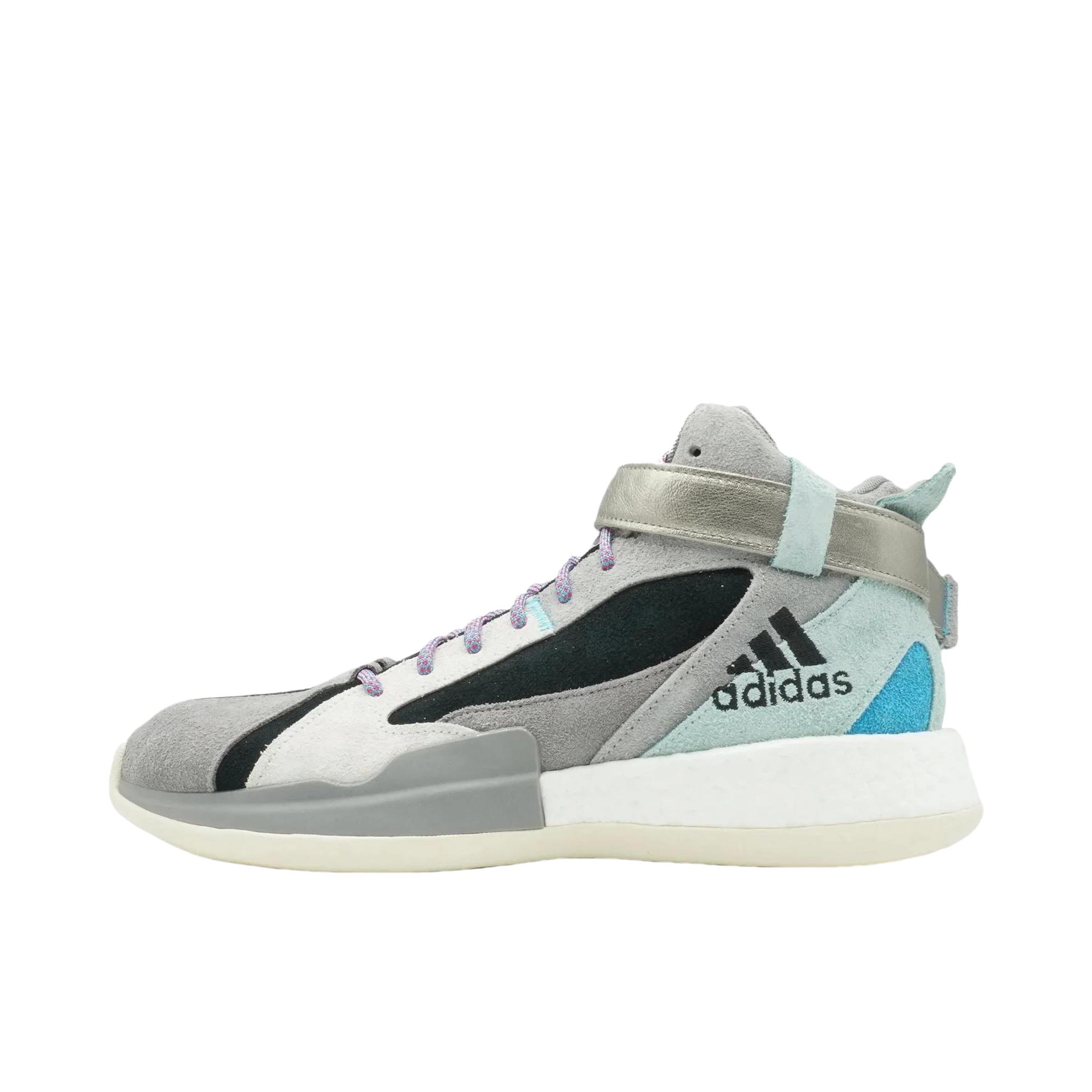 推荐商品：adidas Posterize 防滑耐磨 舒适透气 篮球鞋 灰色/ 蓝色/黑色 