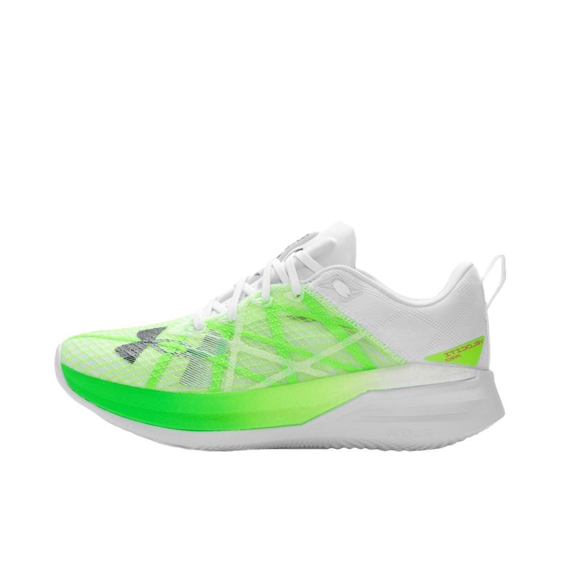 推荐商品：Under Armour/安德玛 Velociti Pro 缓震支撑 防滑耐磨 舒适轻便 训练 运动 系带 跑鞋 白色/绿色