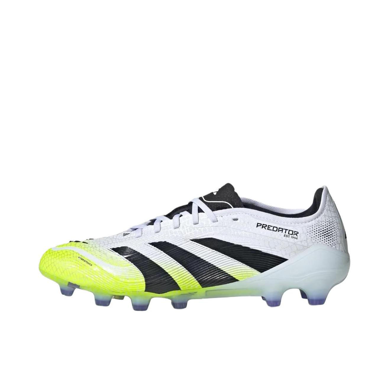 推荐商品：adidas Predator Pro HG/AG 足球鞋 次顶级混钉胶质防滑耐磨圆头短钉 白色/黑色 