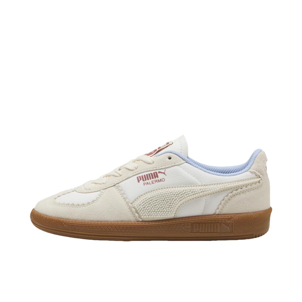推荐商品：【朴彩英同款】 Puma/彪马 Palermo Og T头鞋 德训鞋 运动休闲鞋 时尚潮流拼接舒适百搭薄底复古 女款/白色/红色