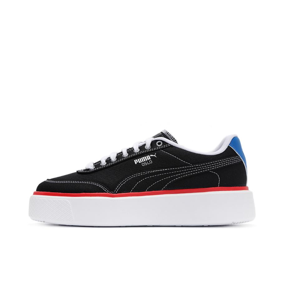 推荐商品：Puma/彪马 Oslo Maya 运动休闲鞋 防滑耐磨舒适百搭潮流复古厚底透气 黑色/鲜红