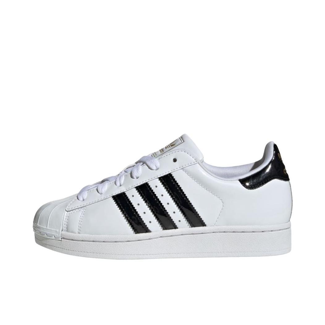 推荐商品：adidas Originals Superstar 2 板鞋 复古防滑耐磨贝壳头贴合圆头支撑 女款/白色/深黑色 