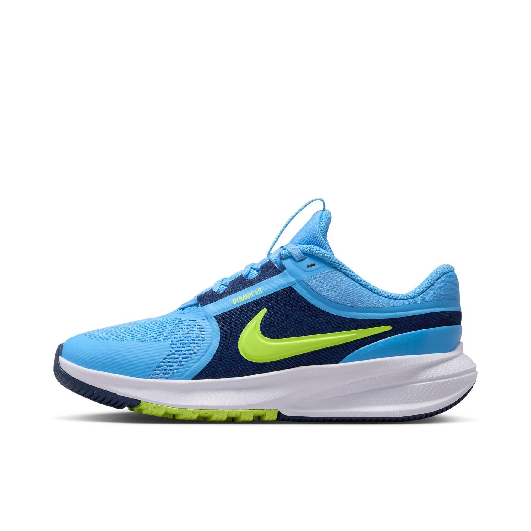 推荐商品：Nike Star Runner 5 篮球鞋 百搭舒适低帮稳定缓震轻便 大童/大学蓝/空间蓝/足球灰/荧光黄 