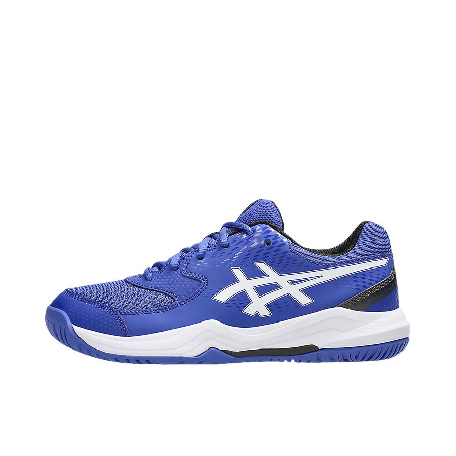 推荐商品：Asics/亚瑟士 Gel-Dedicate 8 合成革 稳定支撑 网面透气 减震耐磨 网球鞋 大童/蓝色/白色/黑色 