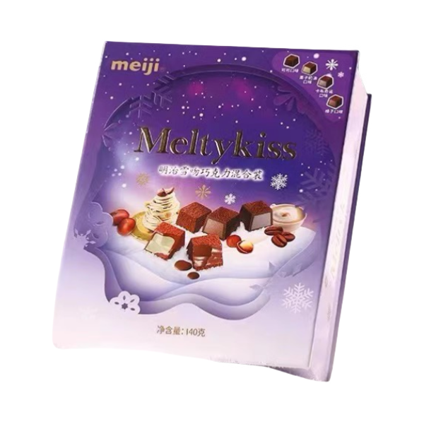 推荐商品：Meiji/明治 雪吻 巧克力 140g 盒装