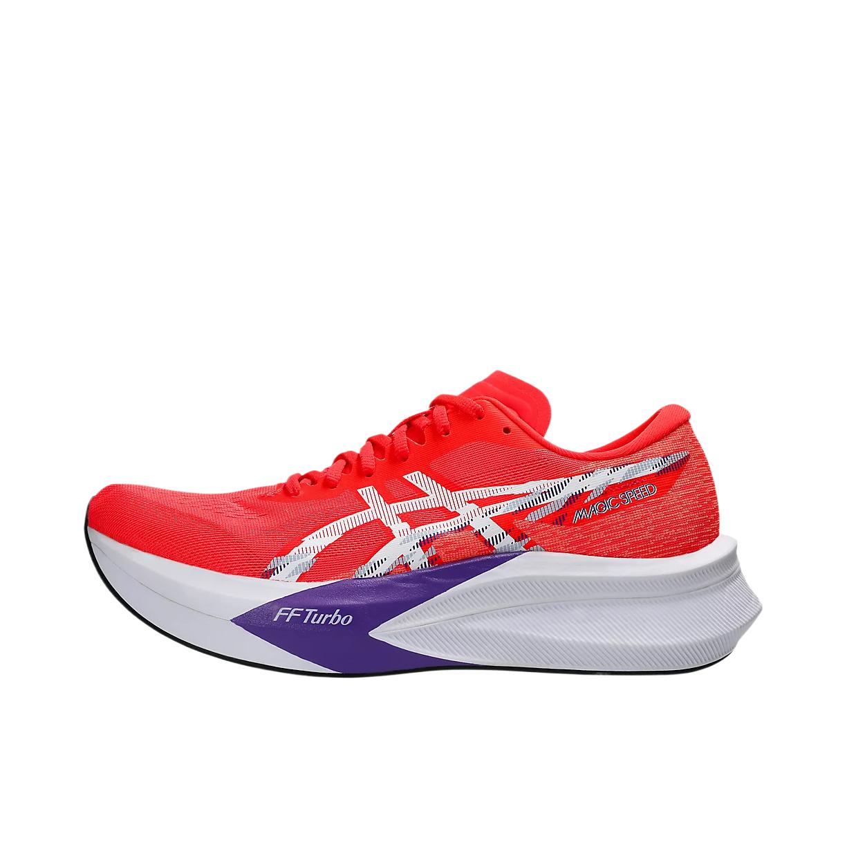 推荐商品：Asics/亚瑟士 Magic Speed 4 碳板 轻便支撑 回弹 跑鞋 男款/红色 