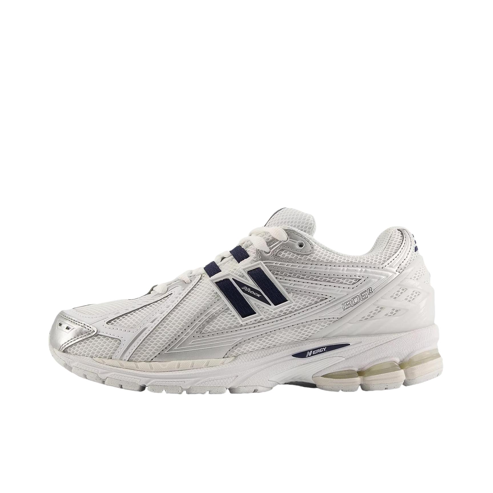 推荐商品：New Balance 1906R 跑鞋 网面透气防滑耐磨轻便复古防水运动贴合 D宽/白色/银色/黑色