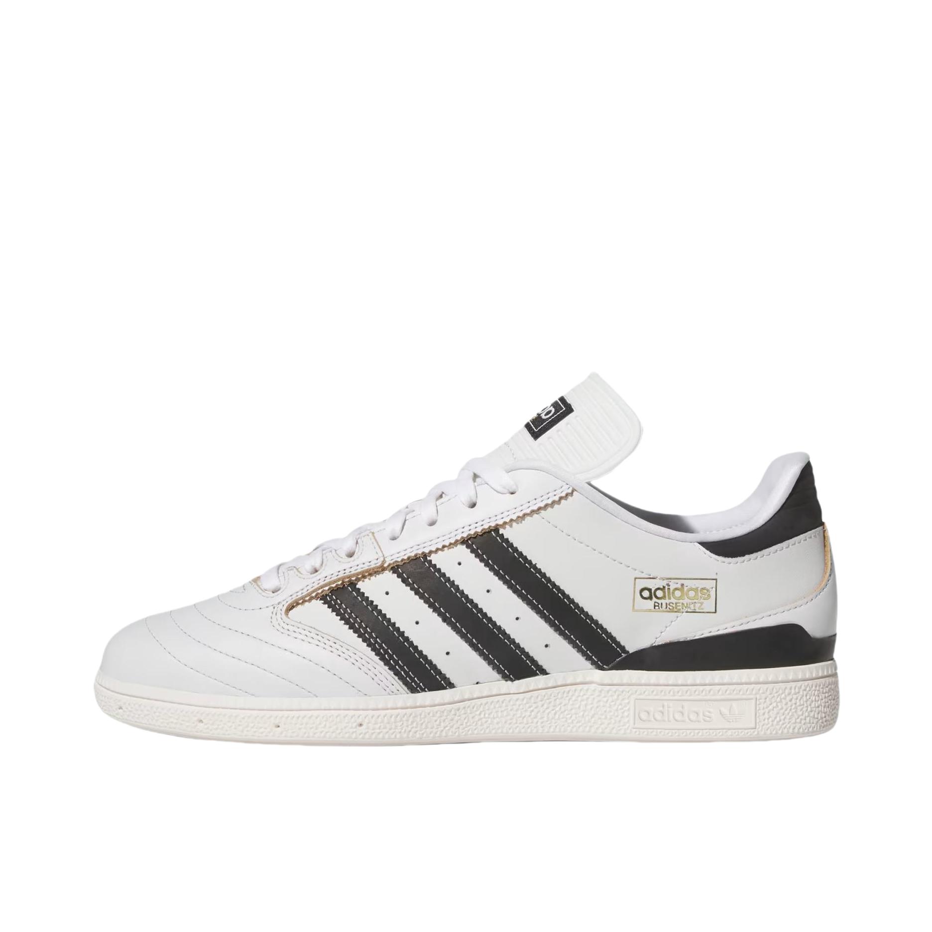 推荐商品：adidas Originals Busenitz 防滑耐磨 舒适透气 轻便 运动休闲鞋 白色/黑色