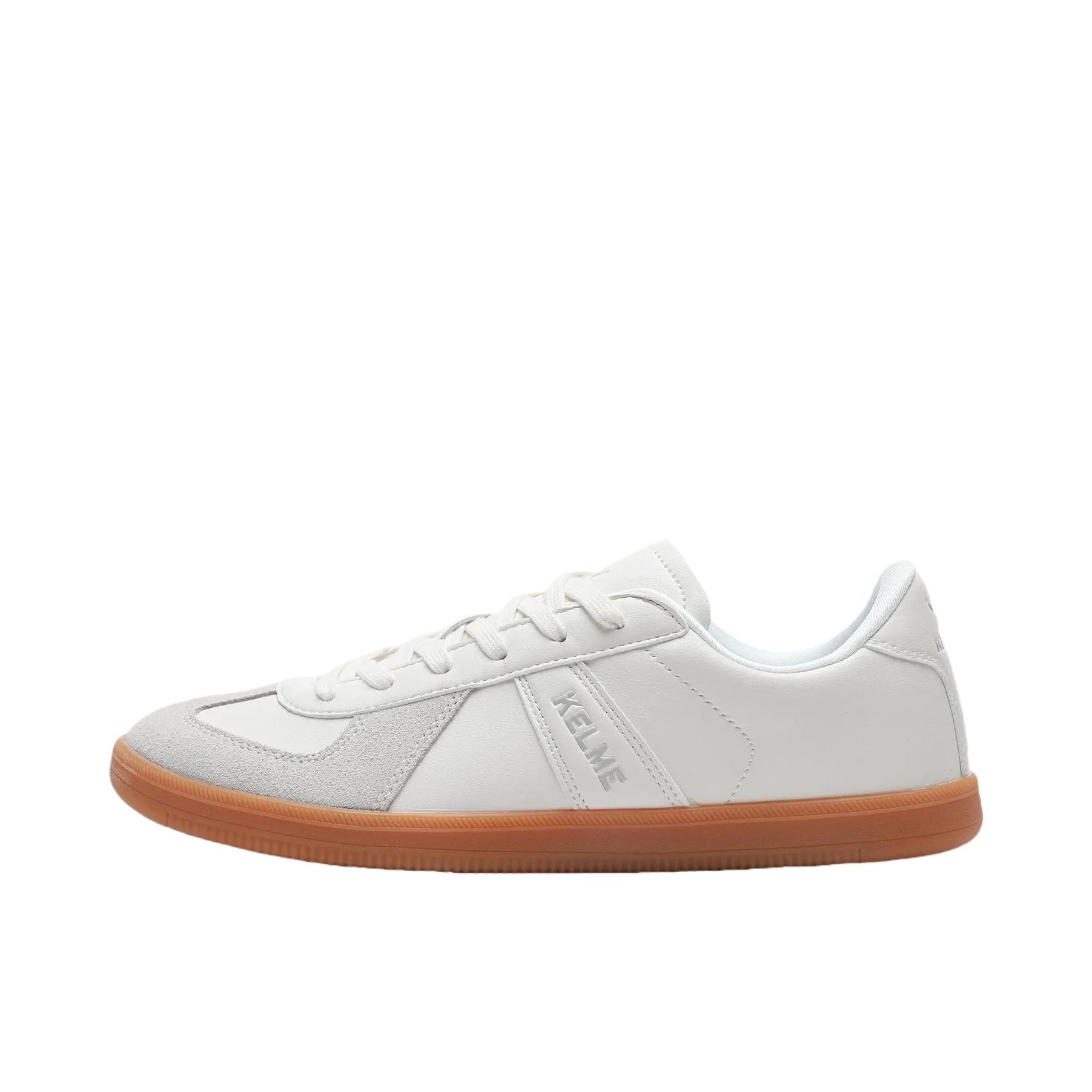 推荐商品：KELME/卡尔美 德训鞋 板鞋 街头百搭薄底复古 9537XX5340 米色/白色