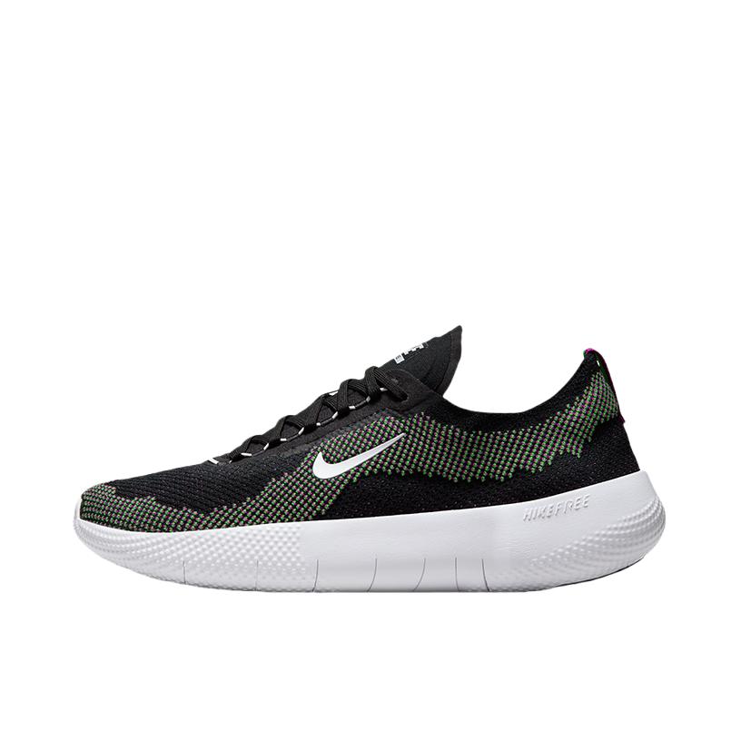 推荐商品：Nike Free 2025 运动休闲鞋 飞织防滑耐磨舒适缓震低帮百搭流光风 黑色/白色/冲击绿/明亮紫
