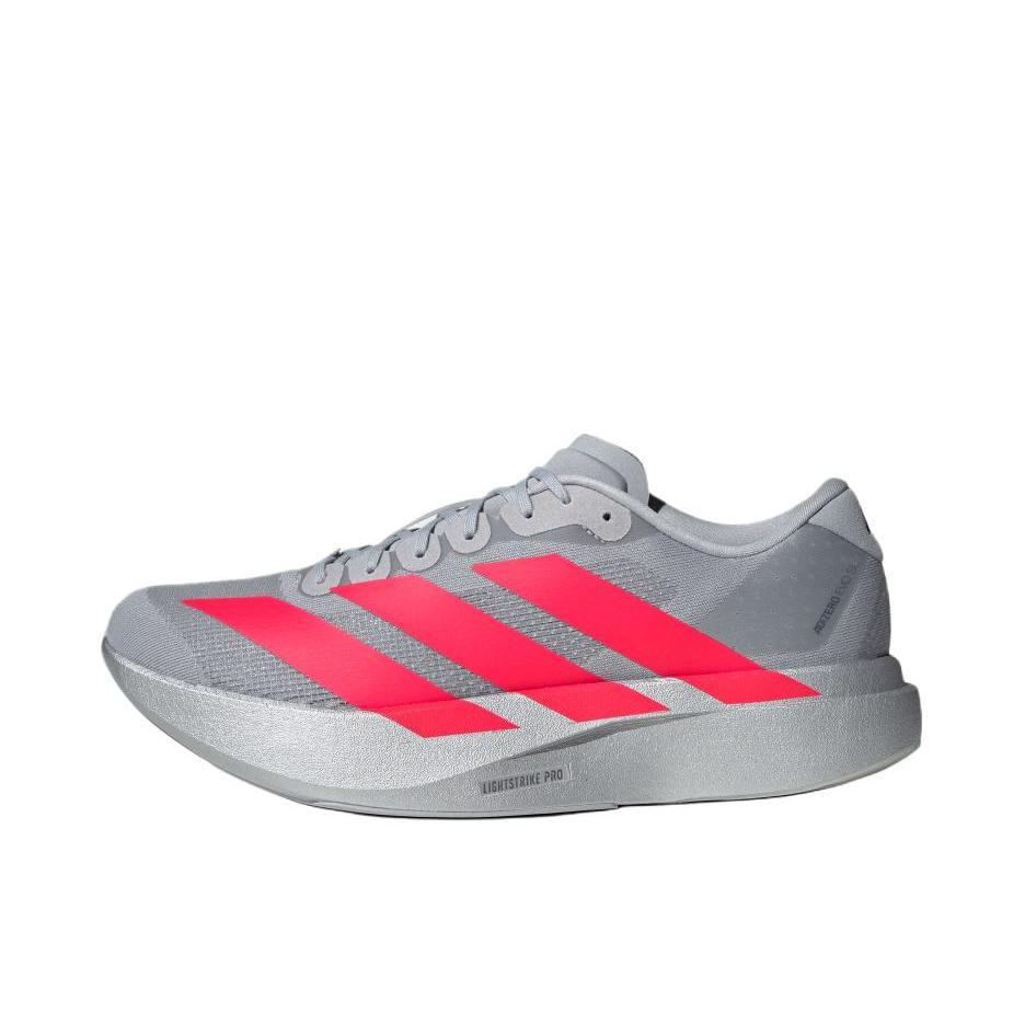 推荐商品：【梅西同款】adidas Adizero EVO SL 缓震 防滑 圆头 运动 跑鞋 灰色 