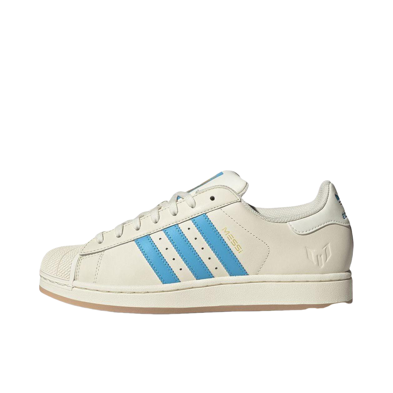 推荐商品：【宋雨琦同款】 adidas Originals Superstar 板鞋 轻便贝壳头薄底舒适百搭耐磨复古 Lionel Messi联名/蓝色