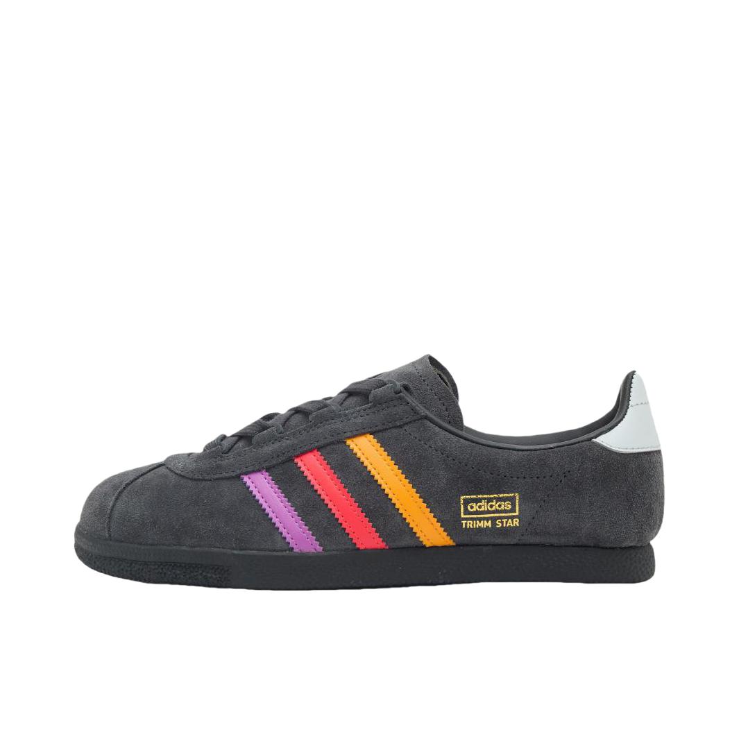 推荐商品：adidas Originals Trimm Star 耐磨 运动休闲鞋 黑色/灰色