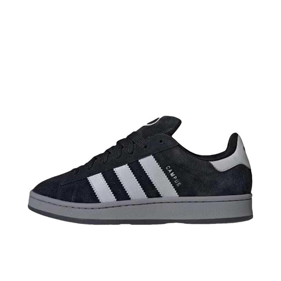 推荐商品：adidas Originals Campus 00s 板鞋 面包鞋 复古缓震透气轻便薄底贴合耐穿圆头包裹性平跟支撑 深黑色/灰色