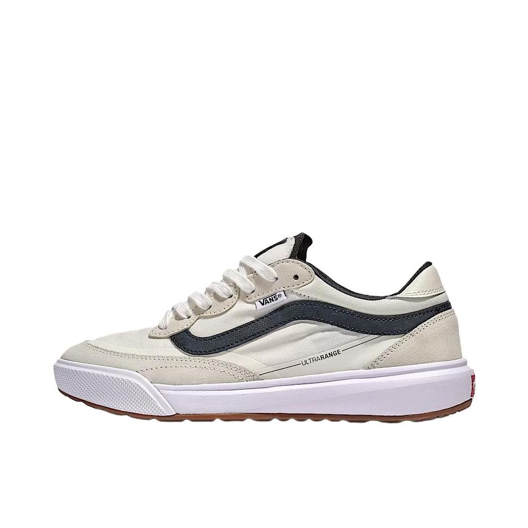 推荐商品：Vans/范斯 UltraRange 2.0 板鞋 低帮系带厚底圆头绒面革支撑轻便包裹性 米色/白色 