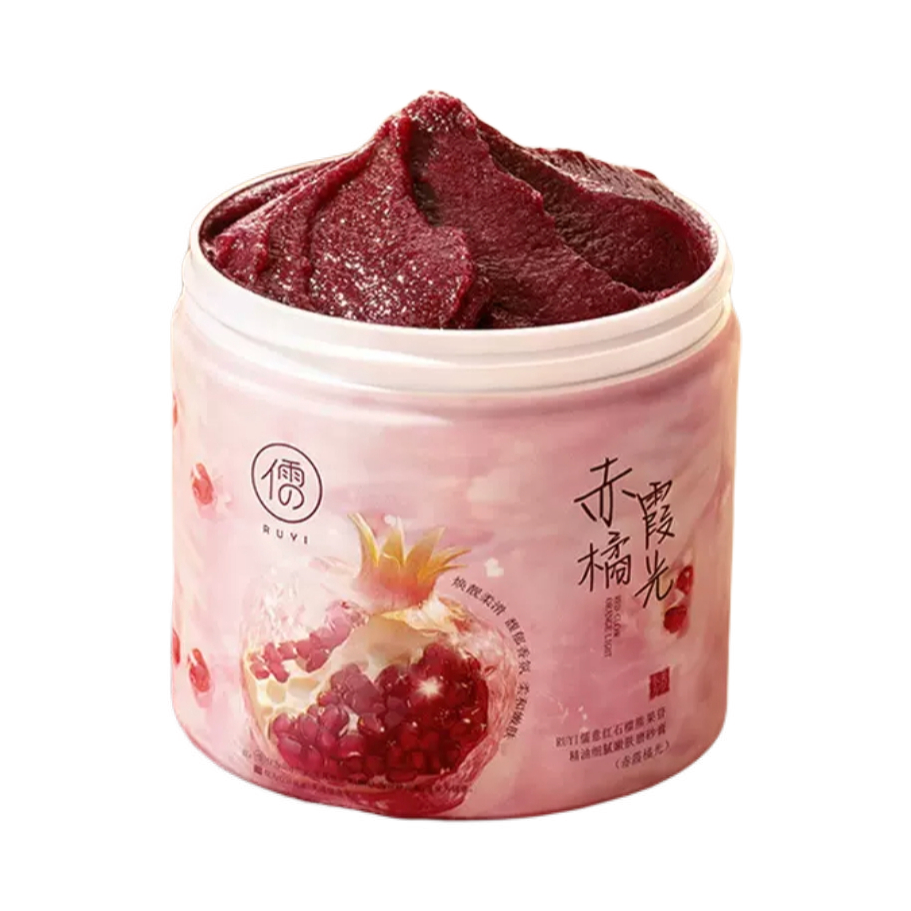推荐商品：儒意 烟酰胺红石榴磨砂膏 美白祛痘深层清洁去鸡皮角质缓解干痒