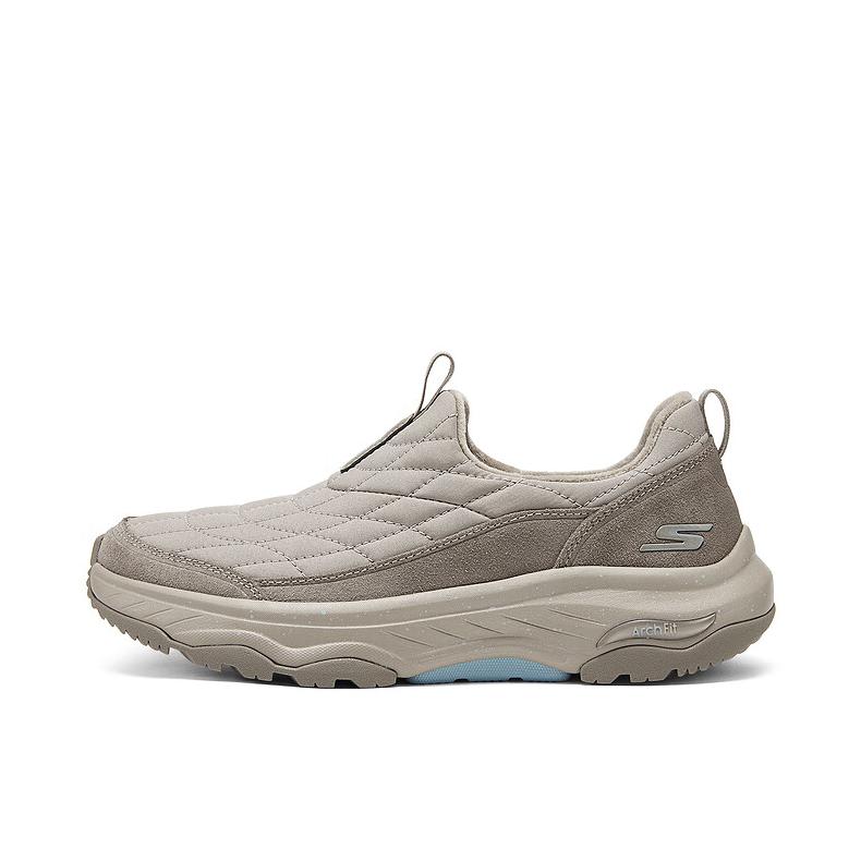 推荐商品：Skechers/斯凯奇 舒适缓震 防滑耐磨 橡胶 运动休闲鞋 124894 女款/灰色/褐色 