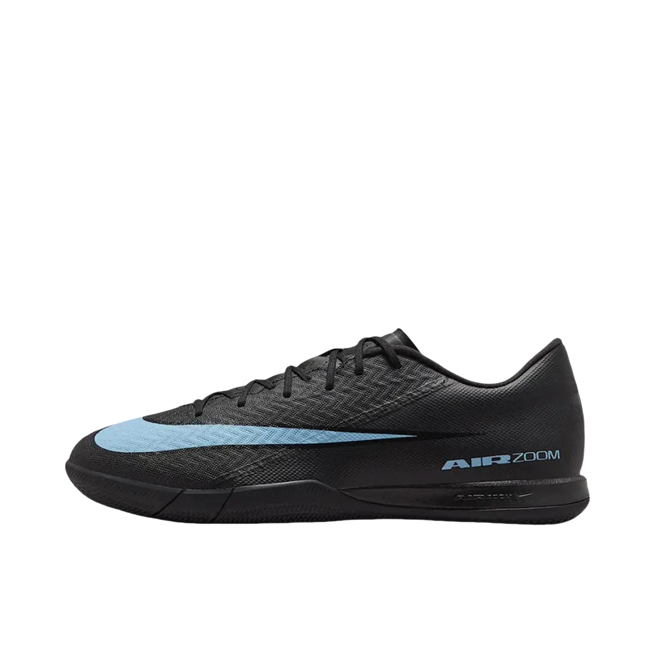 推荐商品：Nike Mercurial Vapor 16 Academy IC 中端 平底 室内 防滑耐磨 舒适缓震 足球鞋 黑色/蓝色