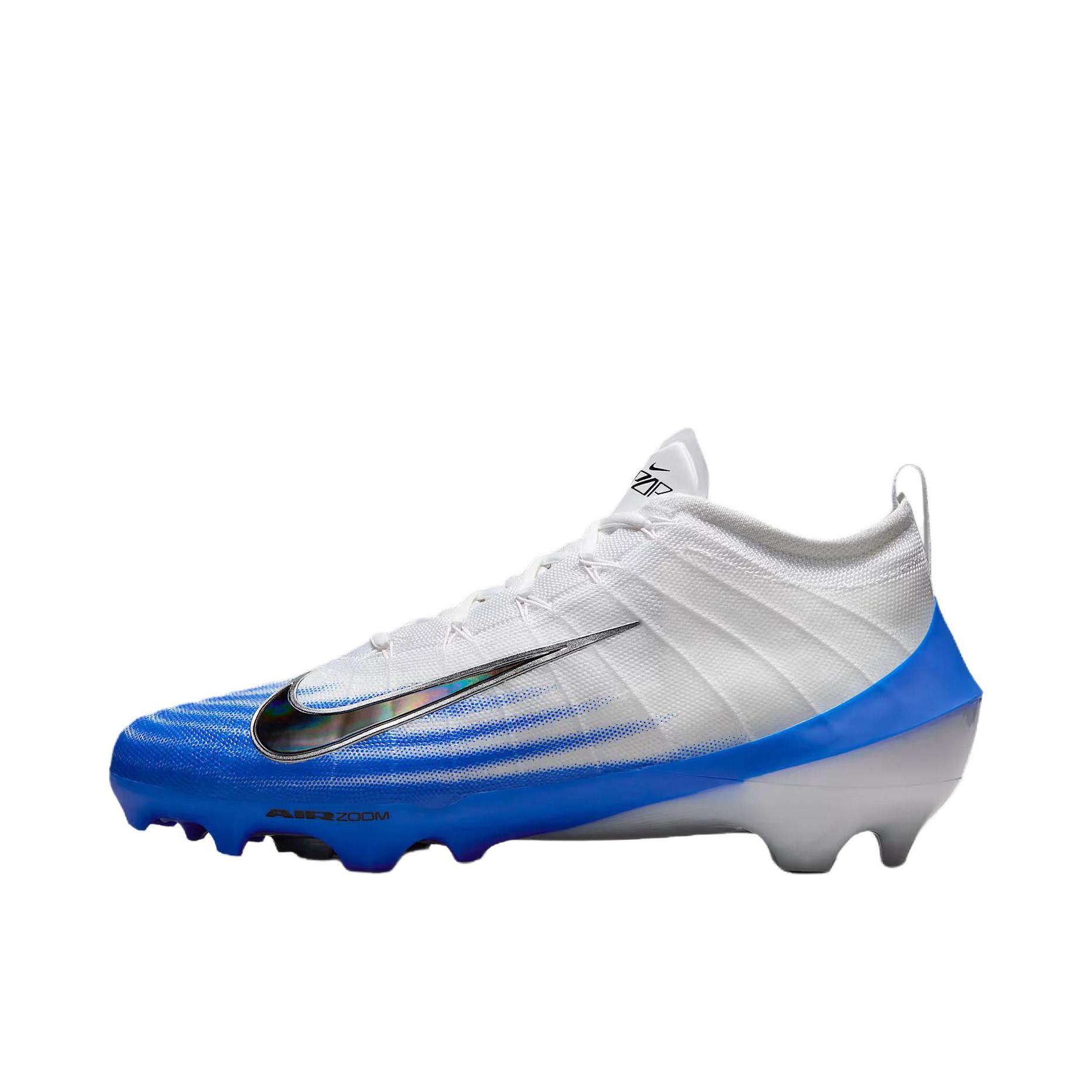 推荐商品：Nike Vapor Elite 1 顶级 防滑耐磨柔软透气 足球鞋 白色/蓝色