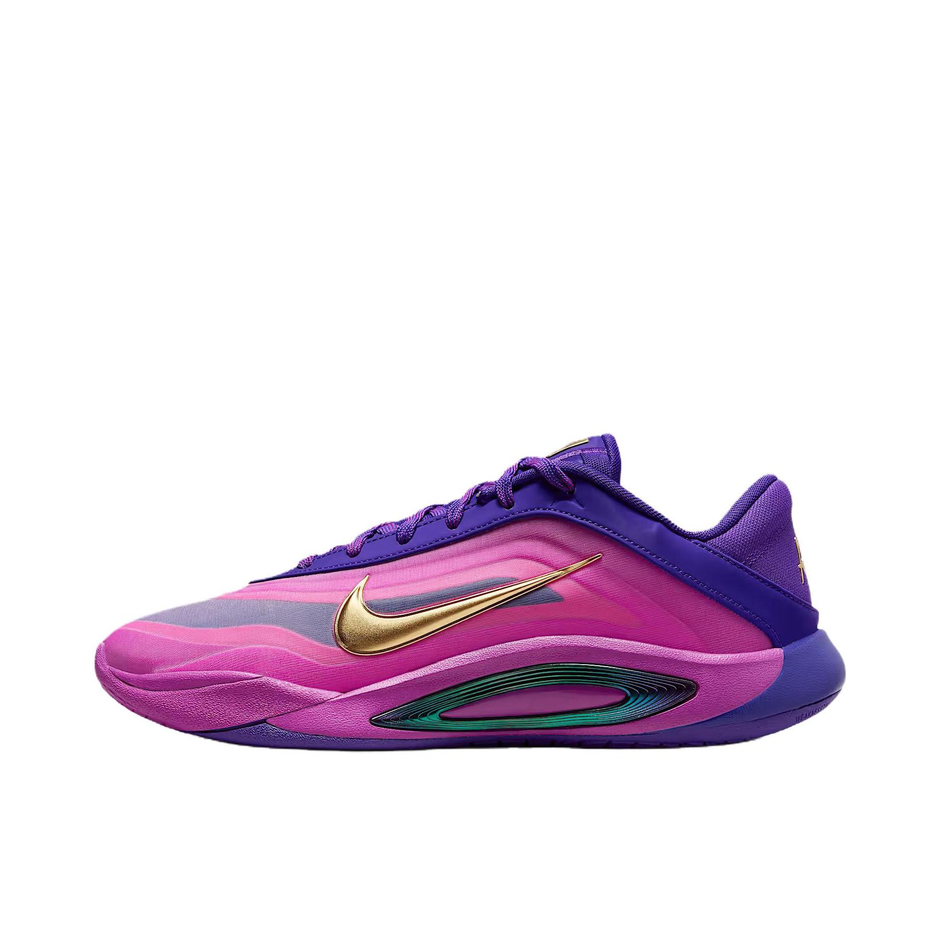 推荐商品：Nike A'One 阿贾·威尔逊一代 篮球鞋 防滑耐磨低帮系带支撑抓地 粉色/金色