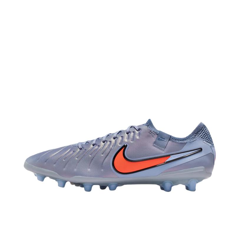 推荐商品：Nike Tiempo Legend 10 Elite AG-Pro 顶级 胶质短钉 人造草地 耐磨支撑 足球鞋 日蚀蓝/黑色