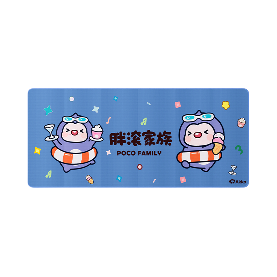推荐商品：MOJIKE/魔极客 AKKO胖滚家族系列 橡胶 鼠标垫 防滑耐磨 精密锁边