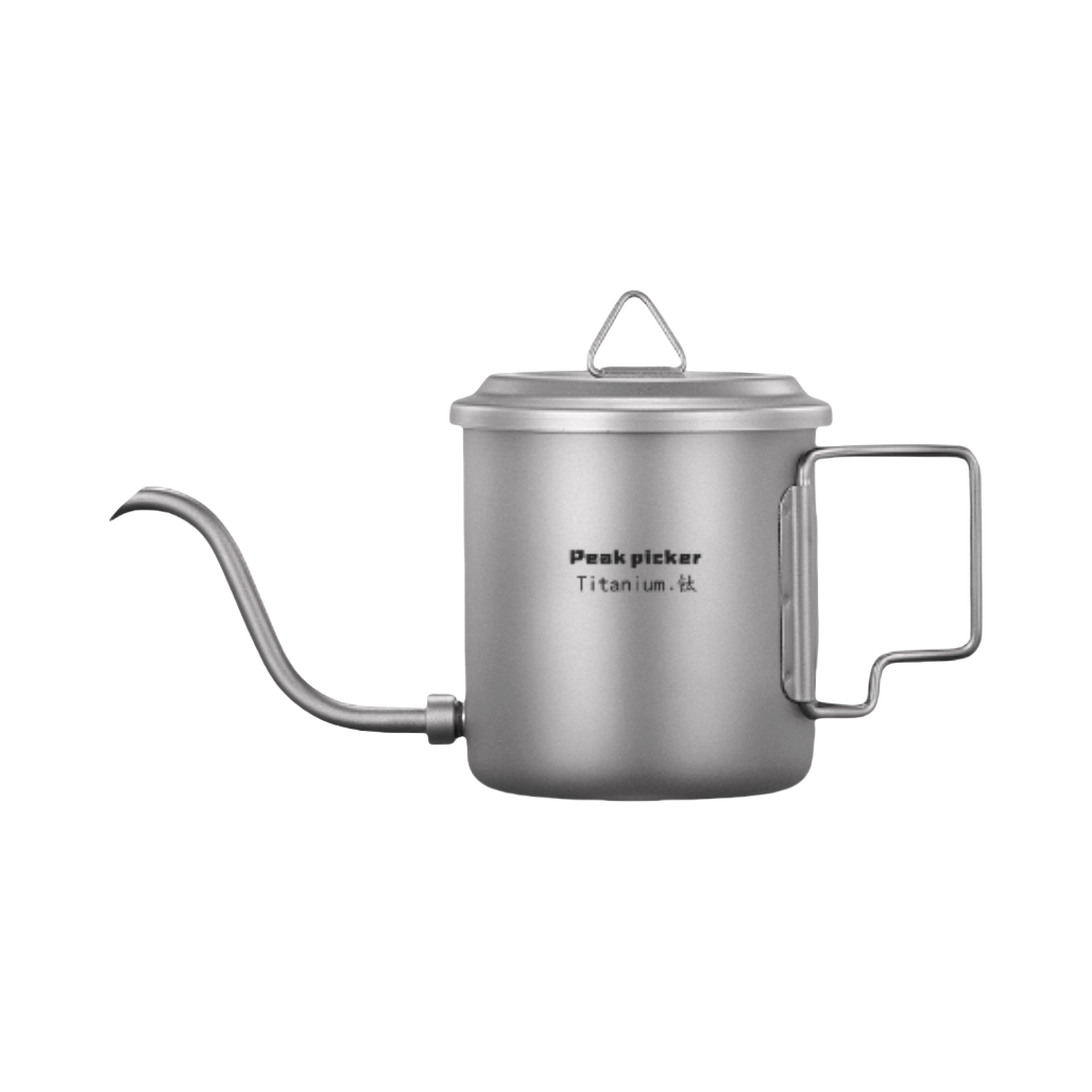 推荐商品：征峰者 纯钛 折叠式 露营 便携 户外咖啡壶