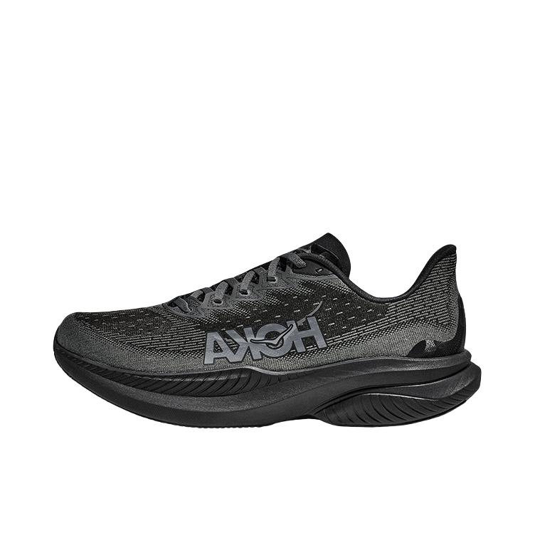 推荐商品：HOKA ONE ONE  MACH 6  舒适百搭 防滑耐磨 透气轻便 织物  跑鞋 纯黑色