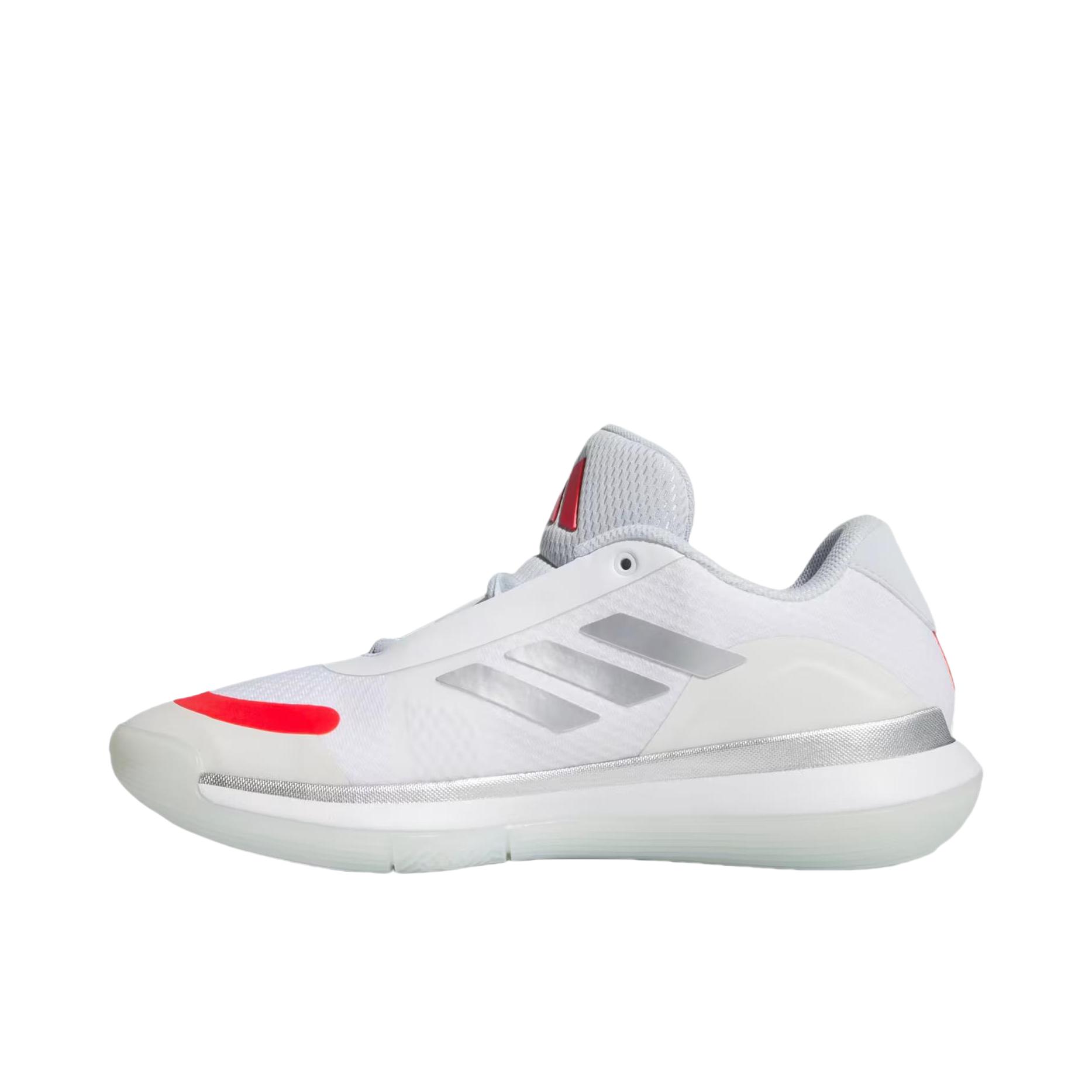 推荐商品：adidas Bounce Legends 篮球鞋 防滑耐磨实战训练圆头 白色