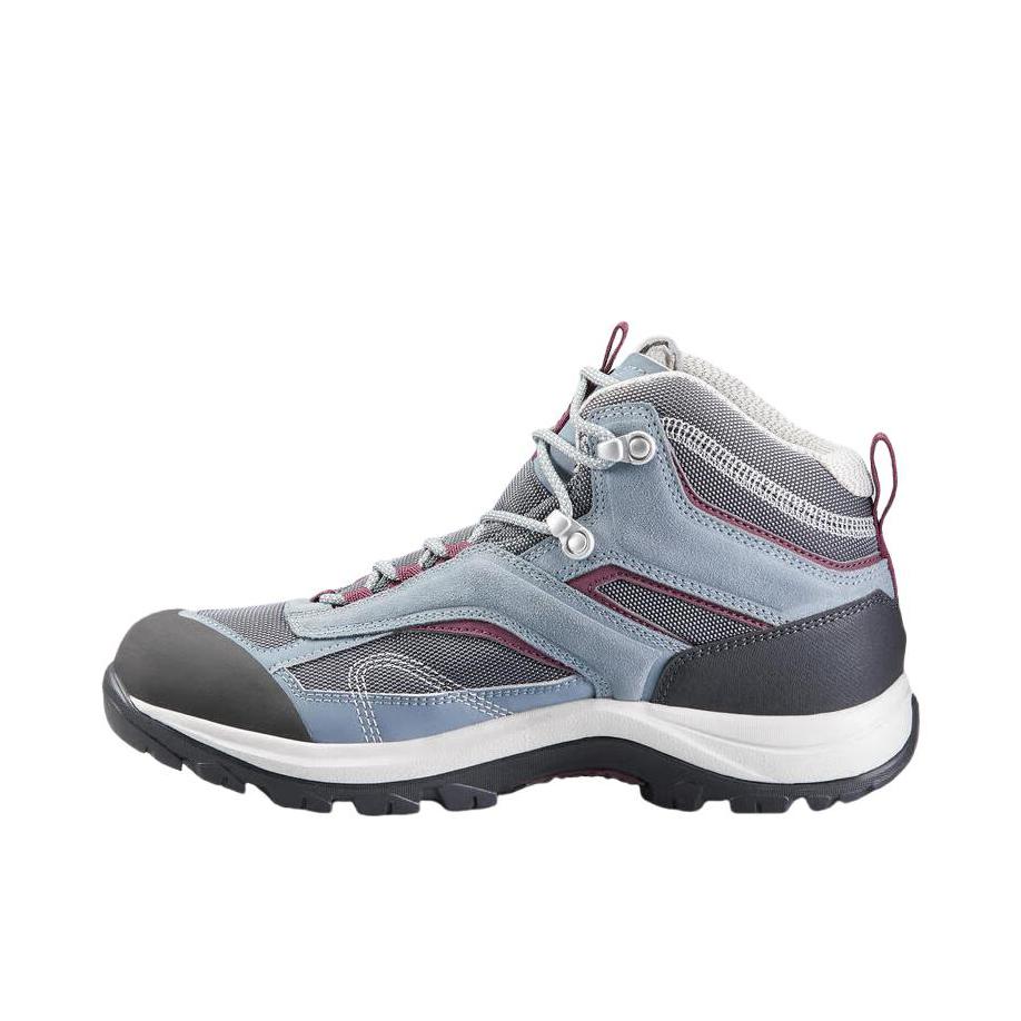 推荐商品：迪卡侬 MH100 防水防滑抓地 缓震耐磨 舒适保暖 户外鞋 登山鞋 女款/深灰