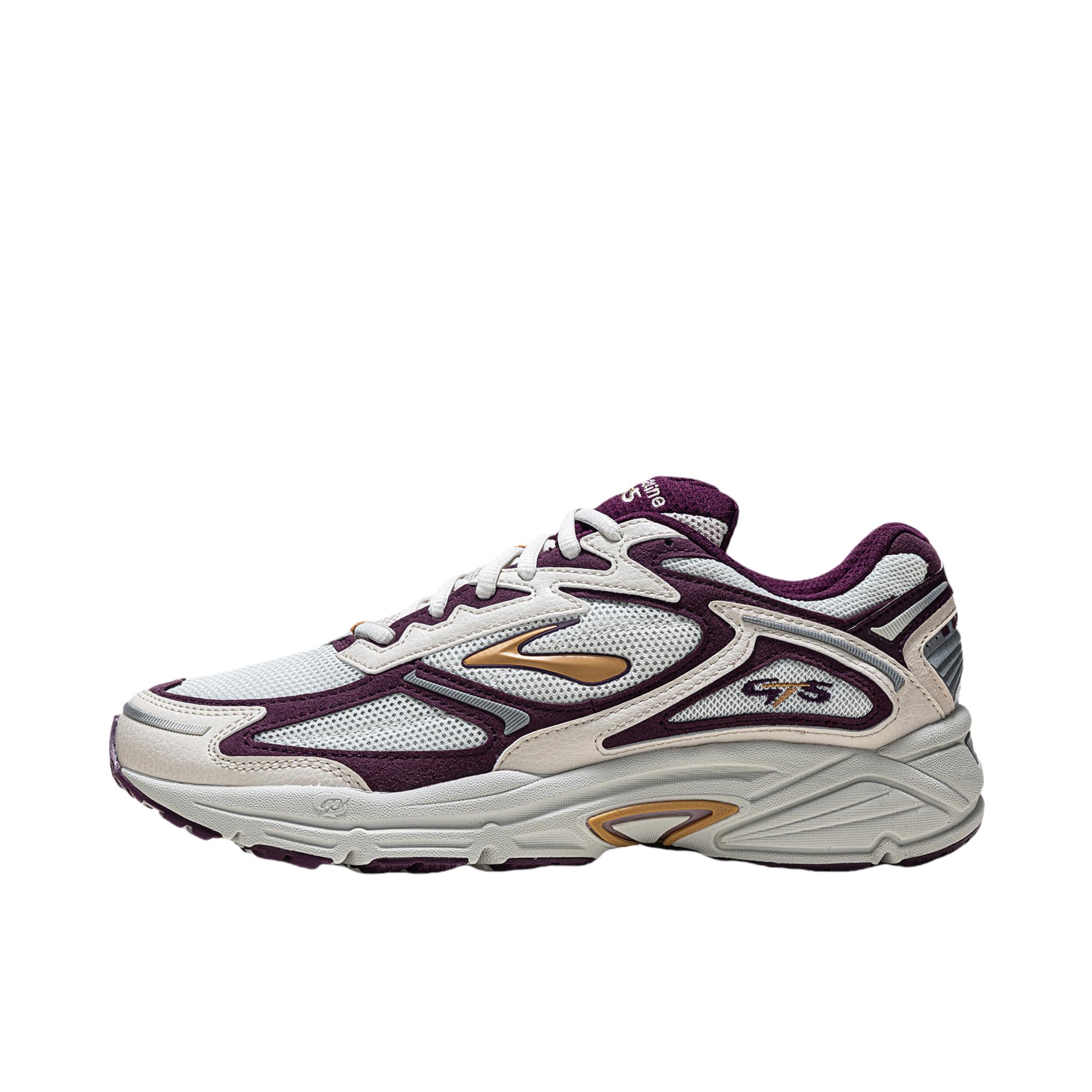 推荐商品：Brooks/布鲁克斯 Adrenaline GTS 4 复古 公路 系带 跑鞋 醃甜菜紫/月光灰/太妃金