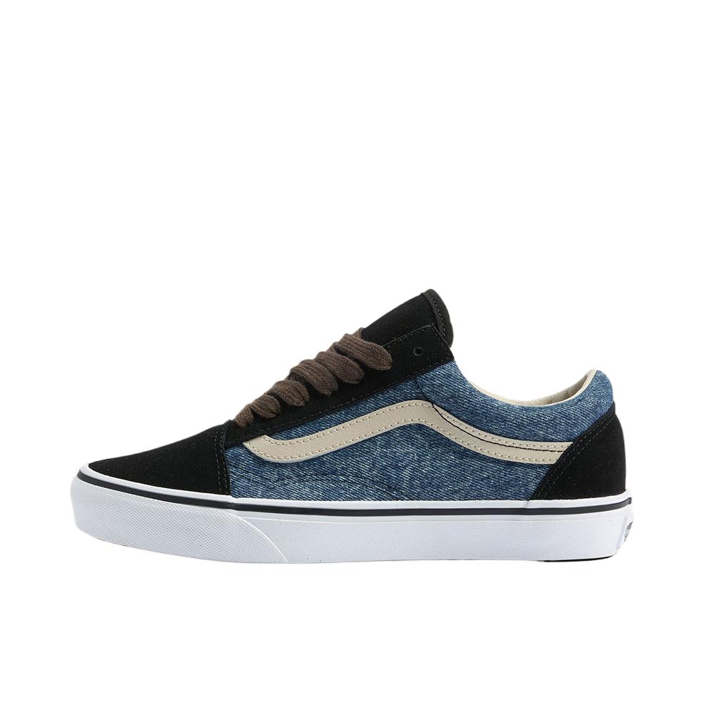 推荐商品：Vans/范斯 Old Skool 滑板鞋 板鞋 轻便防滑复古舒适经典 海军蓝/纯白色