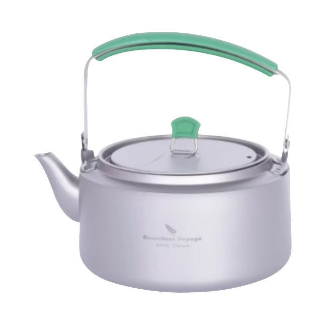 推荐商品：BOUNDLESS VOYAGE/必唯 纯钛 露营 户外烧水壶 TI3101D