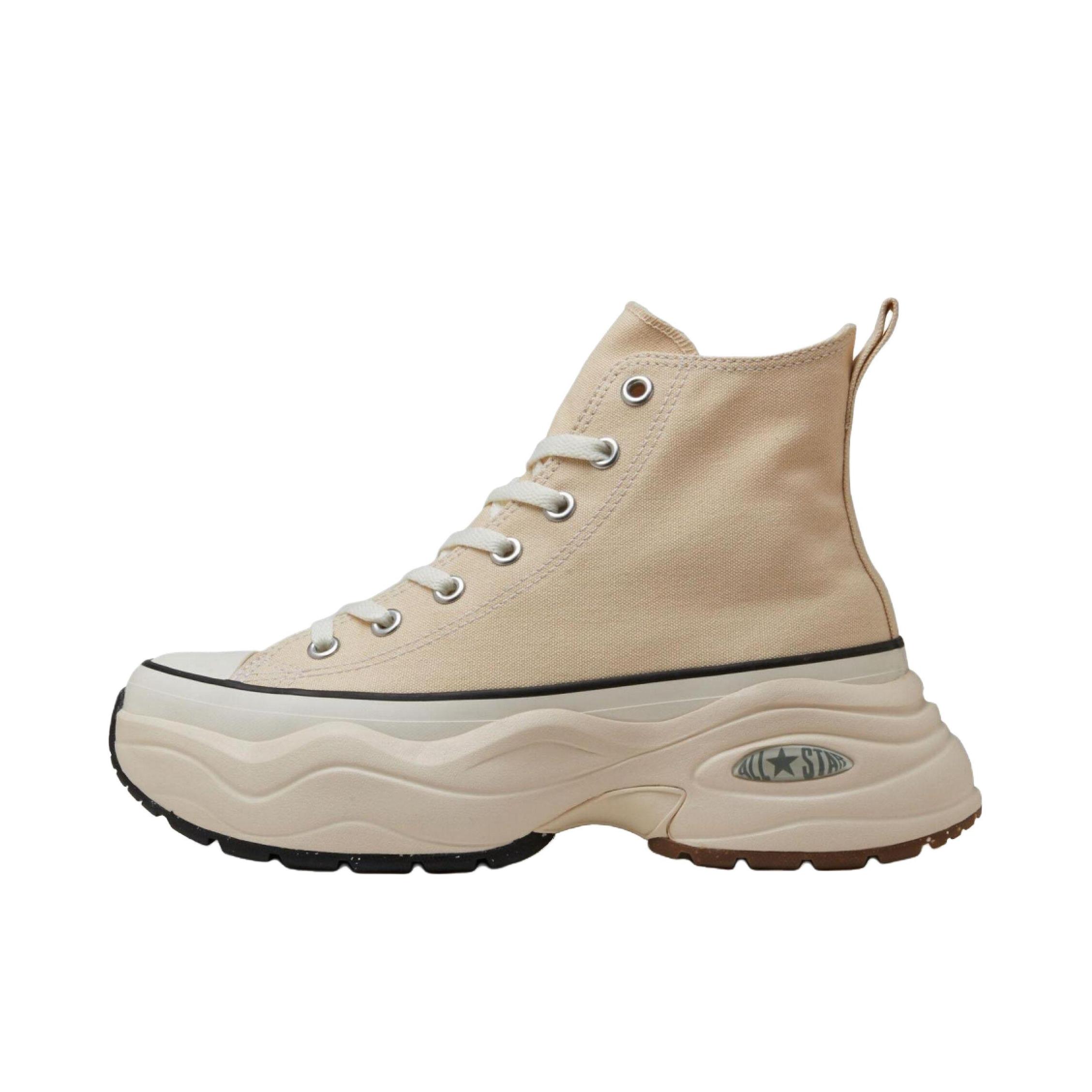 推荐商品：Converse/匡威 All Star SURGETRAINER 帆布鞋 防滑耐磨舒适轻便厚底时尚百搭 高帮/米色 