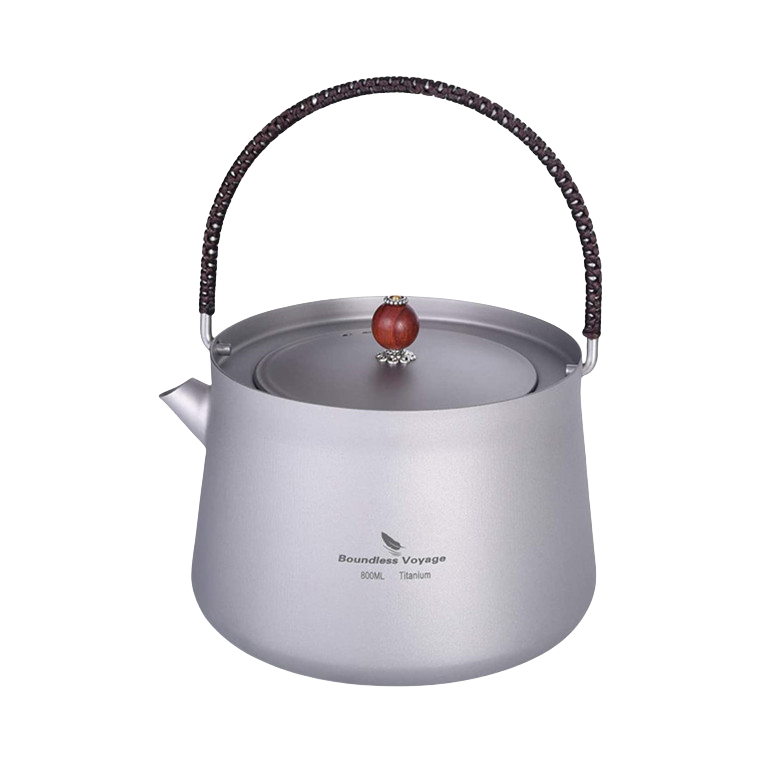 推荐商品：BOUNDLESS VOYAGE/必唯 纯钛 露营 便携 户外烧水壶 TI3094D