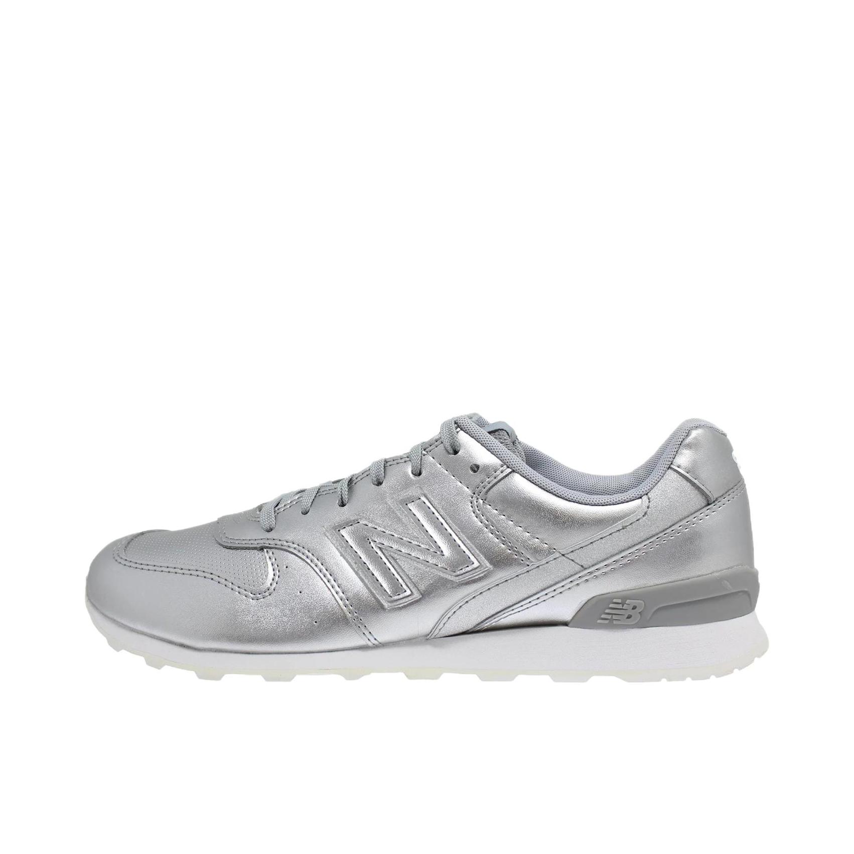 推荐商品：New Balance 696 低帮 跑鞋 B宽/男款/银色 