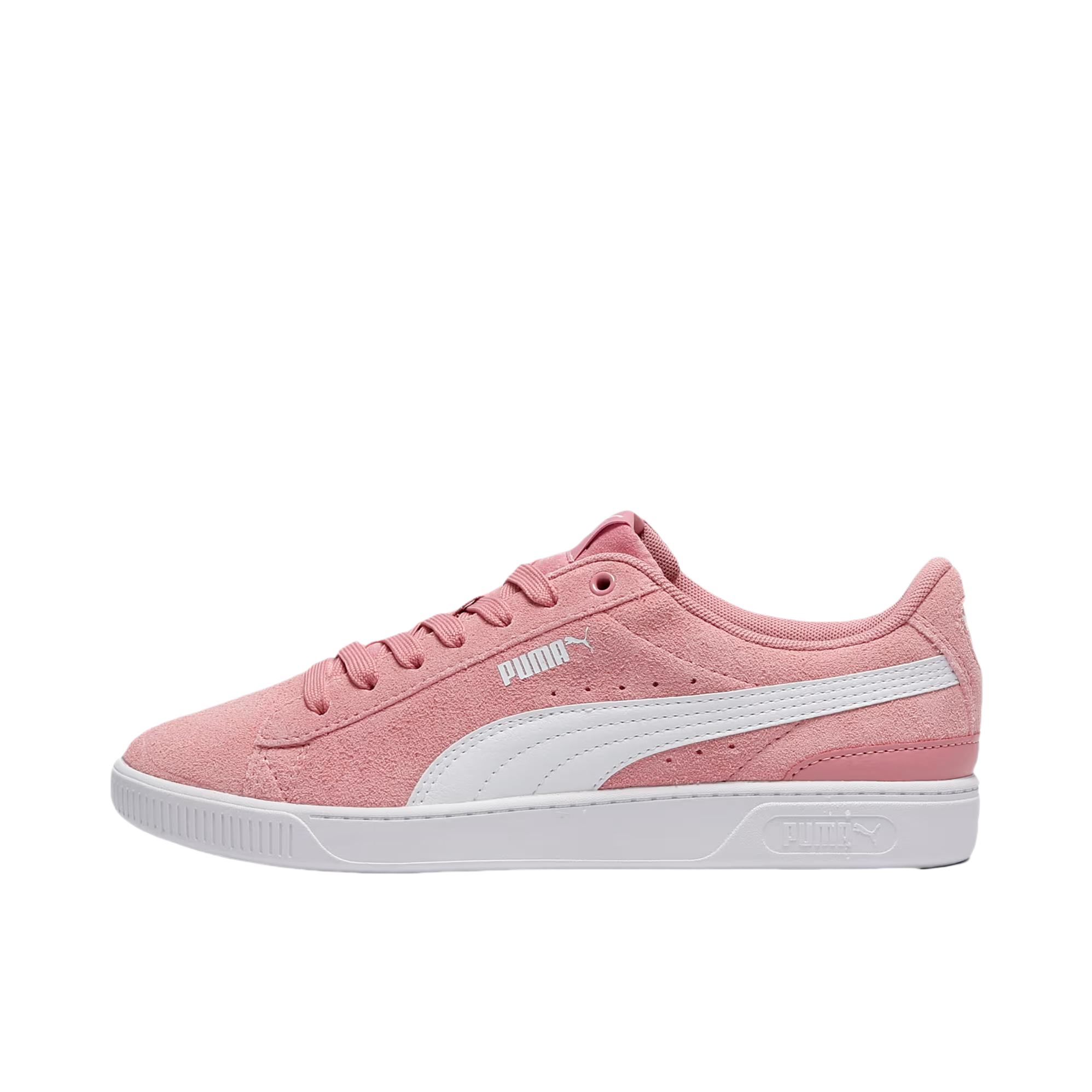 推荐商品：Puma/彪马 Vikky V3 板鞋 防滑耐磨舒适轻便低帮百搭复古时尚简约薄底 女款/粉红色/白色